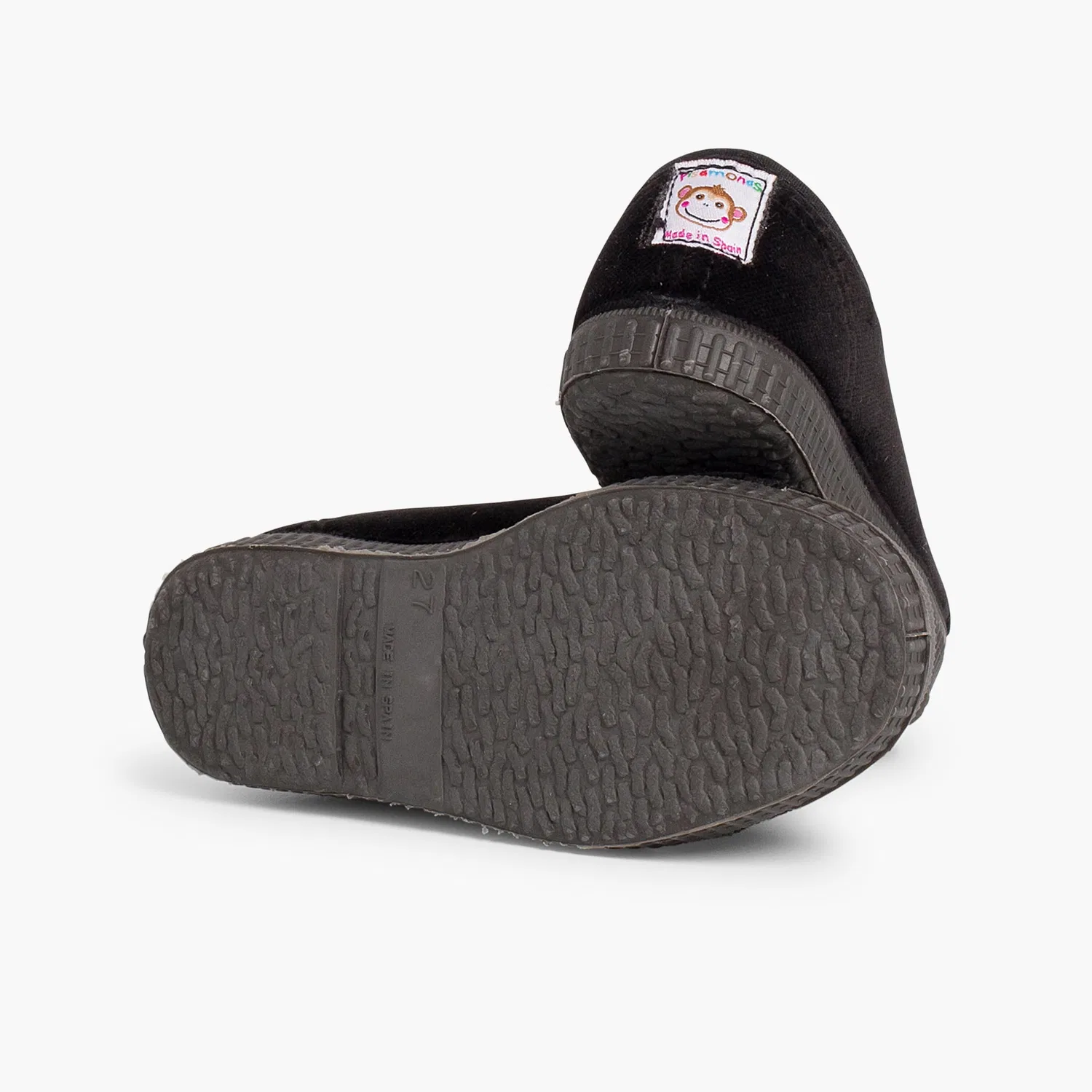 Детские кеды из велюра Pisamonas, Black — фото 3