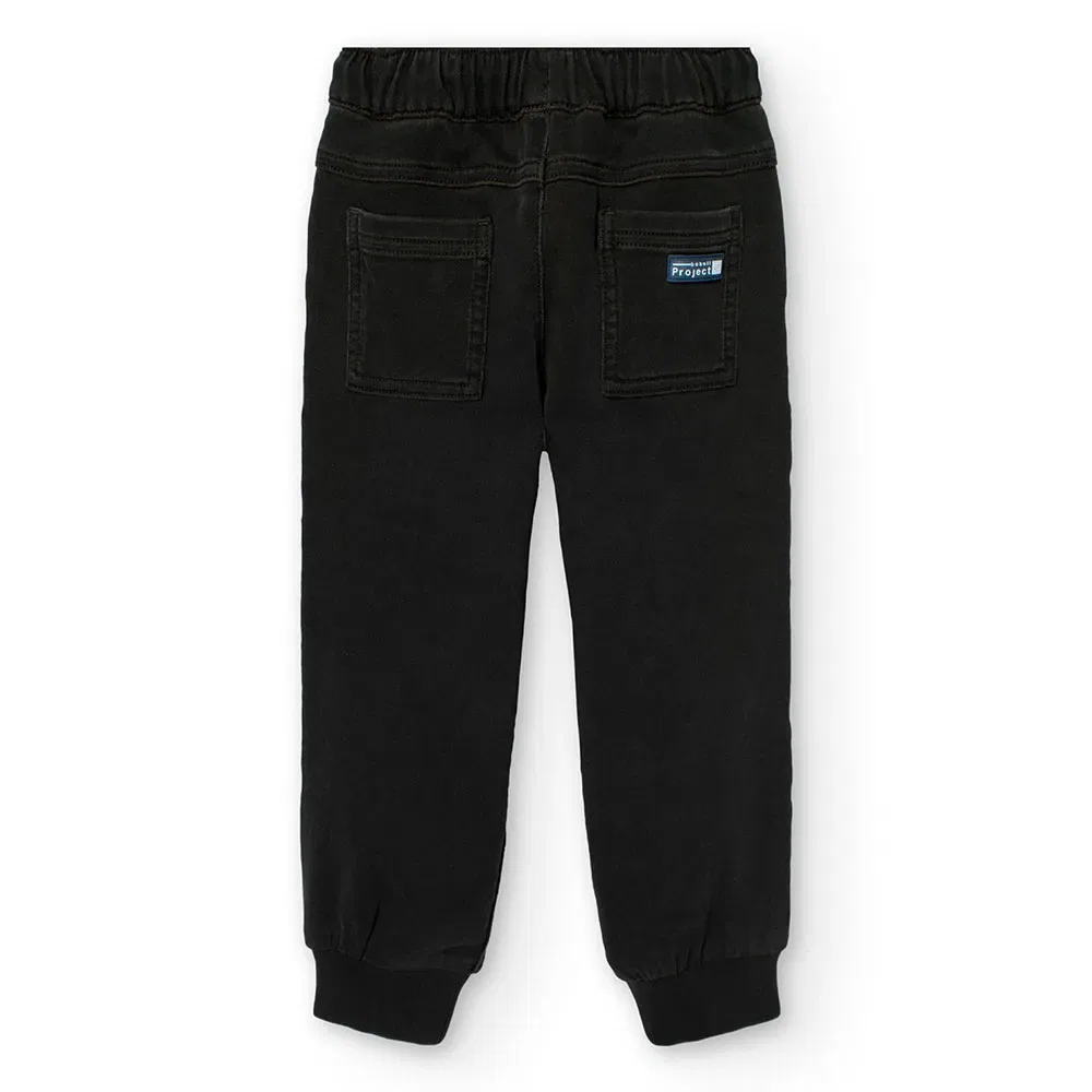 Джинсовые брюки Boboli Denim Knit, черный — фото 2