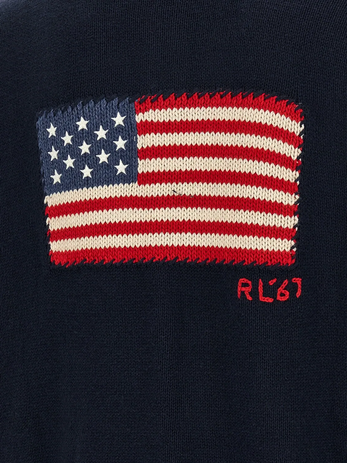 Хлопковый свитер POLO RALPH LAUREN, синий — фото 4
