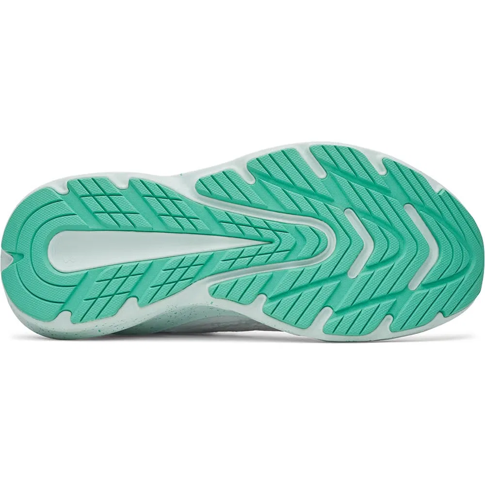 Детские беговые кроссовки Charged+ Turbulence 3 Under Armour, White/Mint/Silver — фото 4