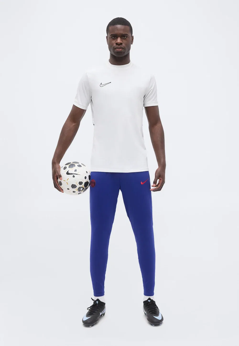 Псж - клубная форма Nike Performance, Deep Royal Blue/Global Red — фото 2