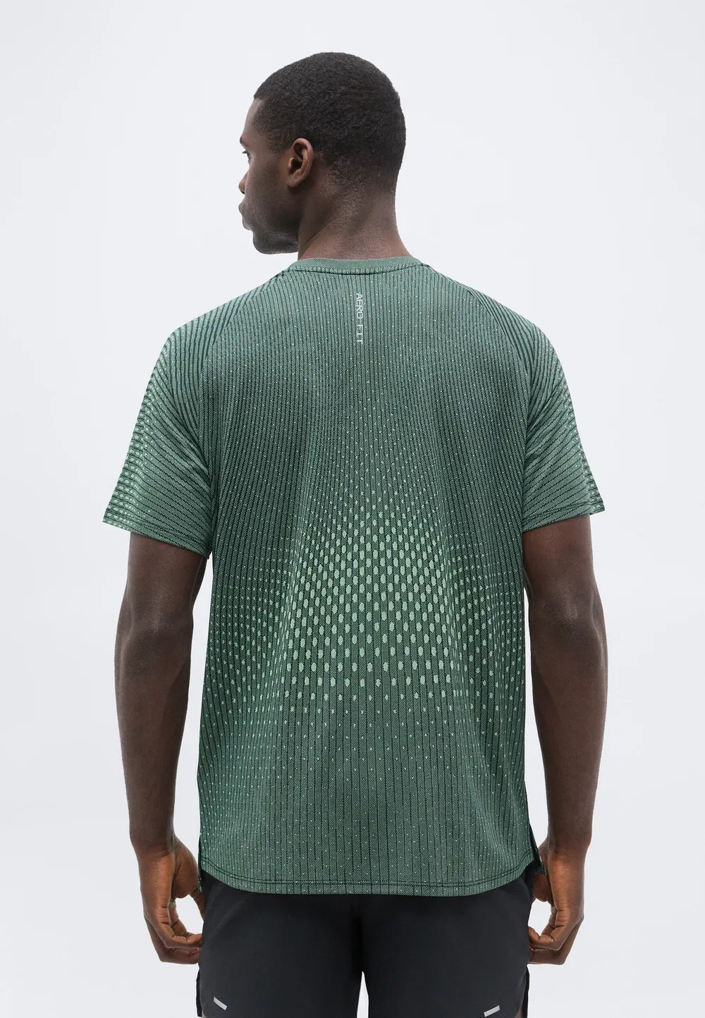 Футболка с принтом Stride Nike Performance, Black/Voltage Green — фото 3