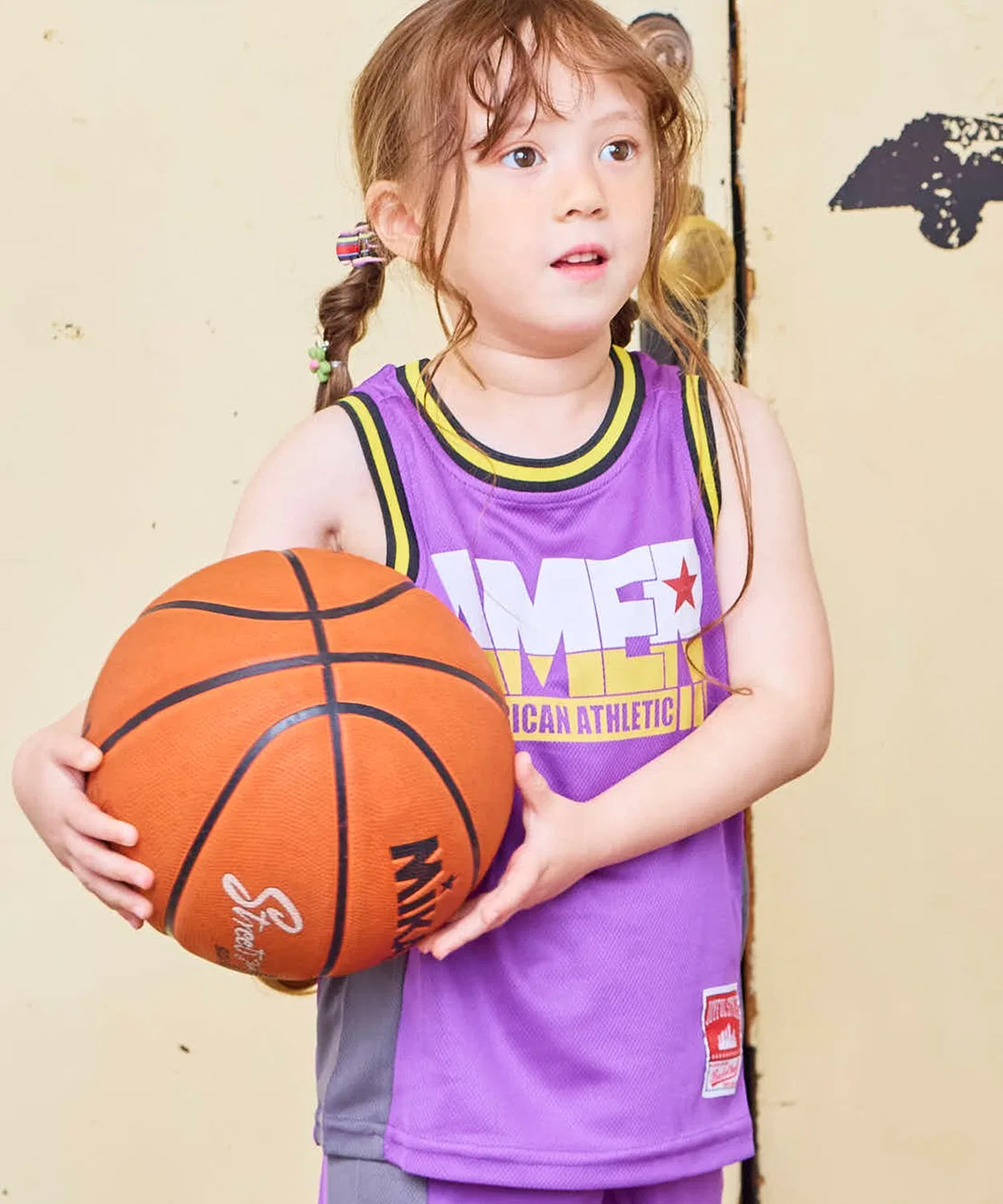 Детская футболка с принтом Basketball Game Shirt MARKEY'S, Purple