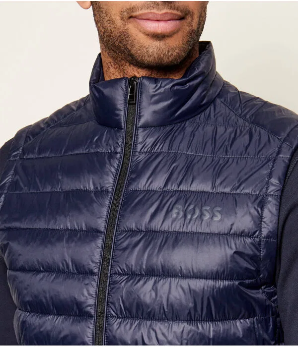 Мужской жилет Regular Fit Calano BOSS, Blu Marino — фото 4