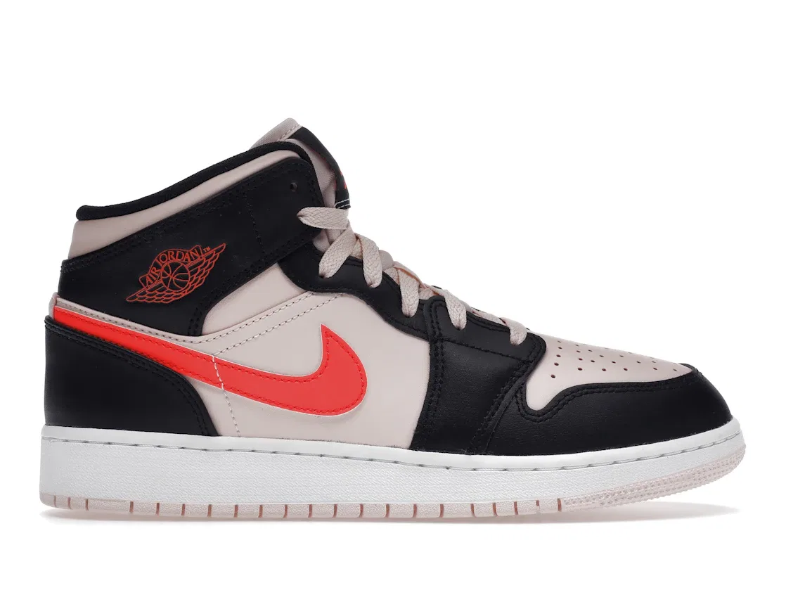 Детские кроссовки высокие с контрастным дизайном Jordan 1 Mid Atmosphere Jordan, Atmosphere/Black-Infrared 23