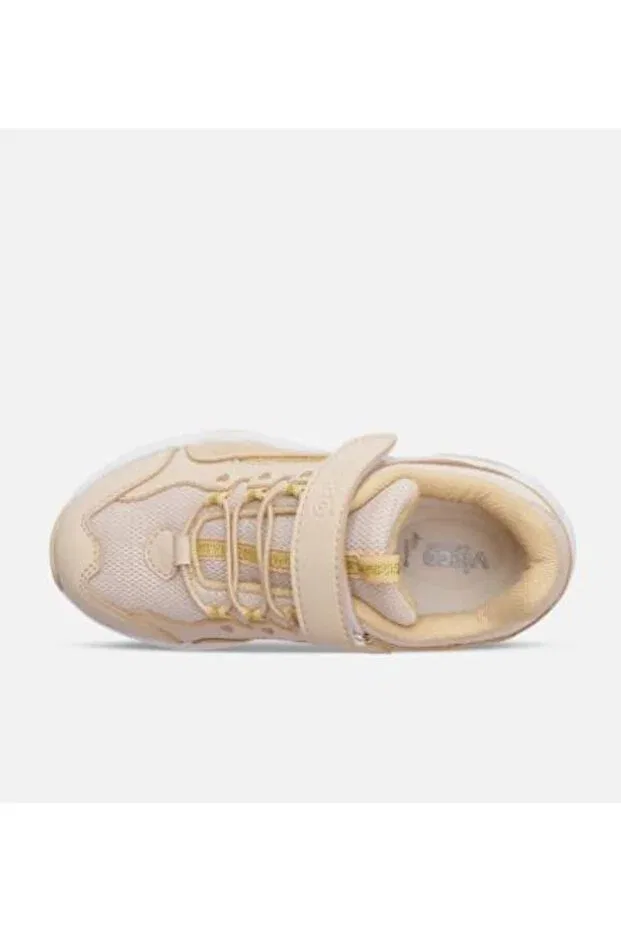 Детские кроссовки для девочек текстильные Vicco, Beige — фото 3
