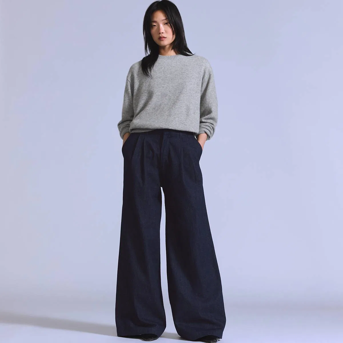 Джинсовые брюки со складками Levi's, Rinse - Blue