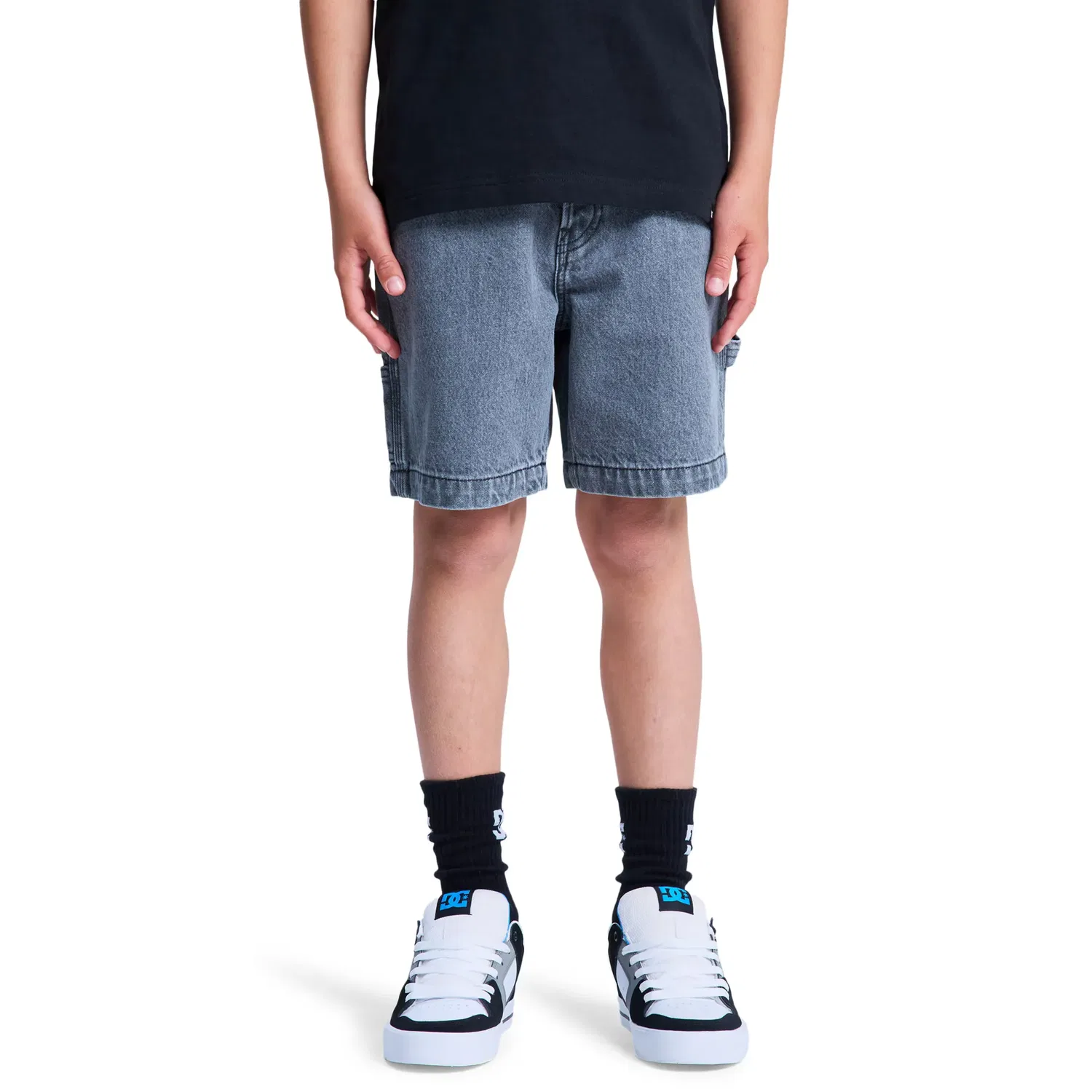 Детские шорты для мальчиков из денима Carpenter Baggy DC Shoes, Gris Claro
