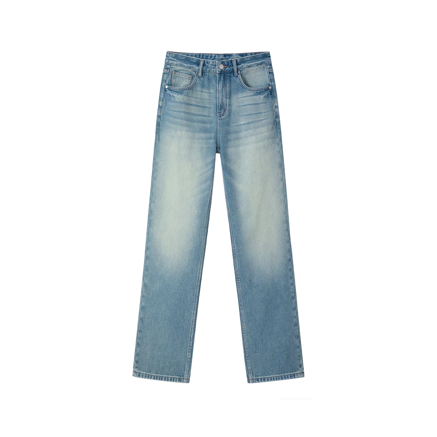 Детские джинсы прямого кроя Light Blue PALM ANGELS