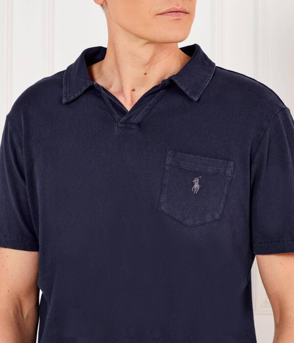 Рубашка поло Regular fit Polo Ralph Lauren, синий — фото 4