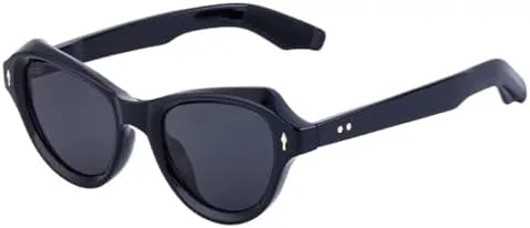 

Солнцезащитные очки «кошачий глаз» для женщин, винтажные панк-очки, модные солнцезащитные очки для мужчин, повседневные ретро-очки MTZJH, C1brightgoldblack