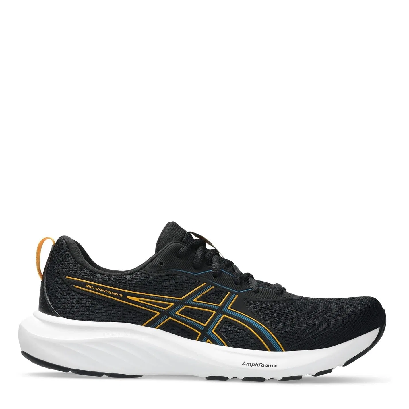 Детские кроссовки для мальчиков с принтом Gel-contend 9 ASICS, Black Yamabuki