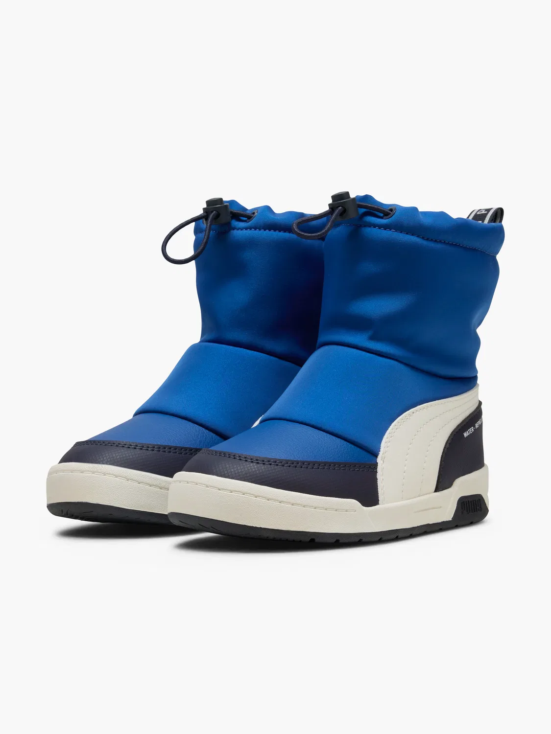 Детские зимние ботинки с быстрой шнуровкой PUMA Multiflex 2 AC PS, синий — фото 4