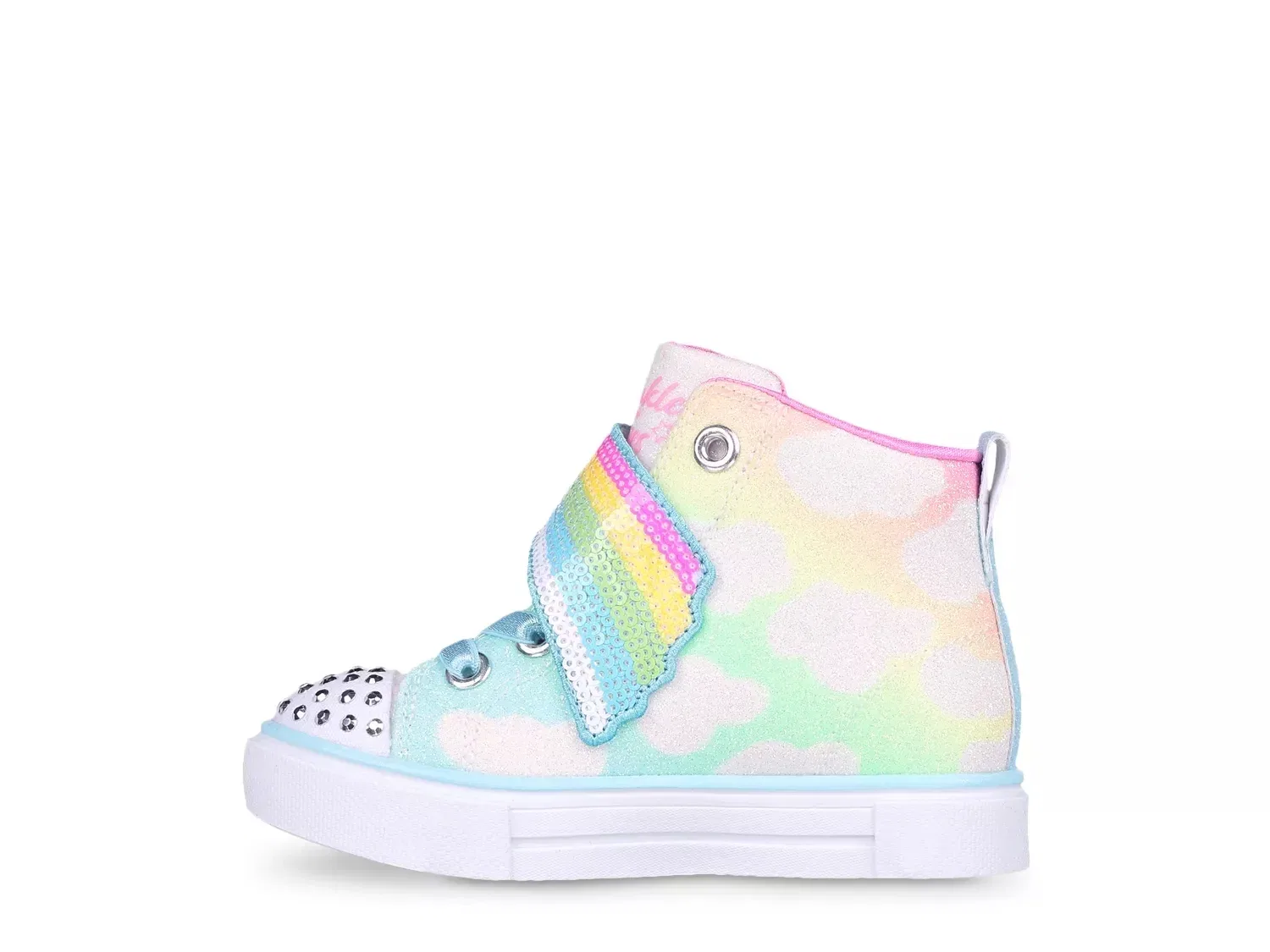 Кроссовки со светодиодами Twinkle Toes Twinkle Sparks Shooting Star Skechers, разноцветные — фото 3
