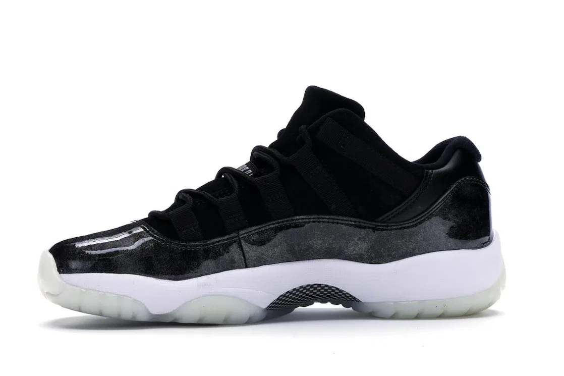 Детские кроссовки Lifestyle Jordan 11 Retro Low Barons Jordan, Black/Metallic Silver-White — фото 3