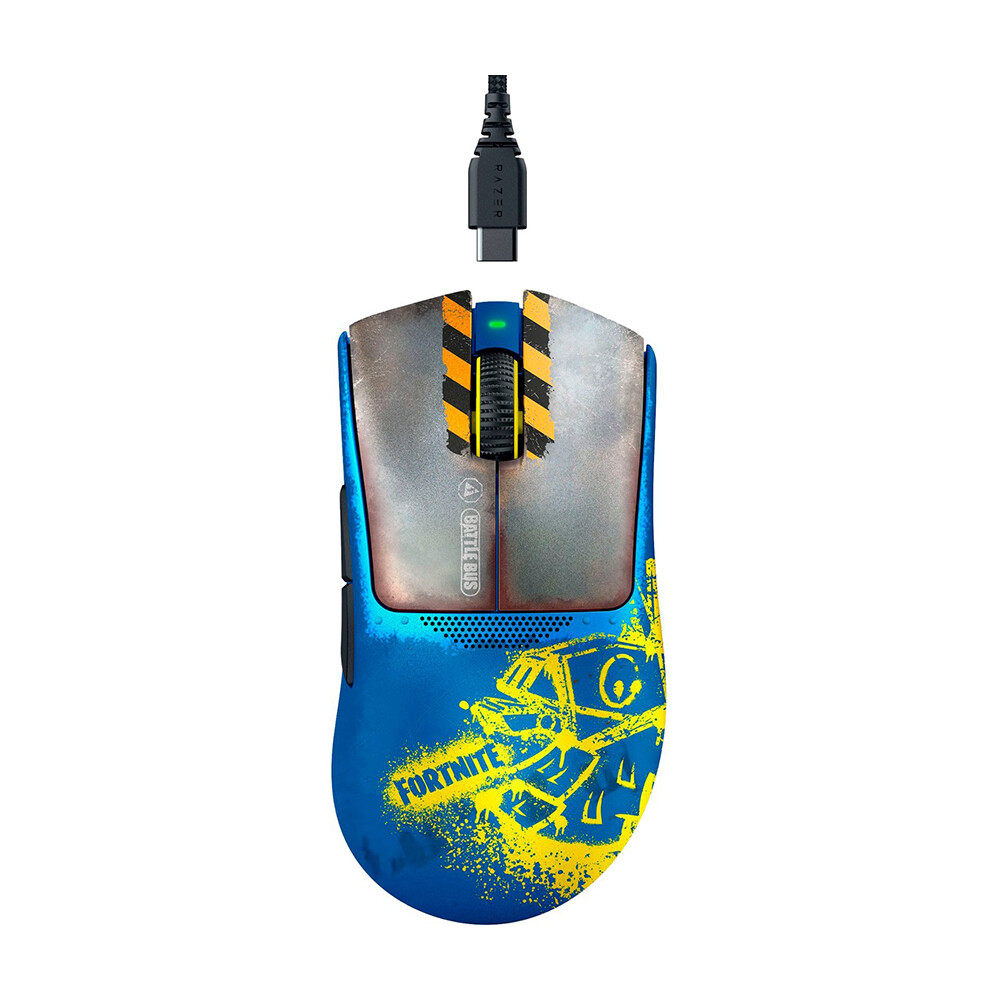 

Мышь игровая беспроводная Razer DeathAdder V3 Pro Fortnite Edition, синий