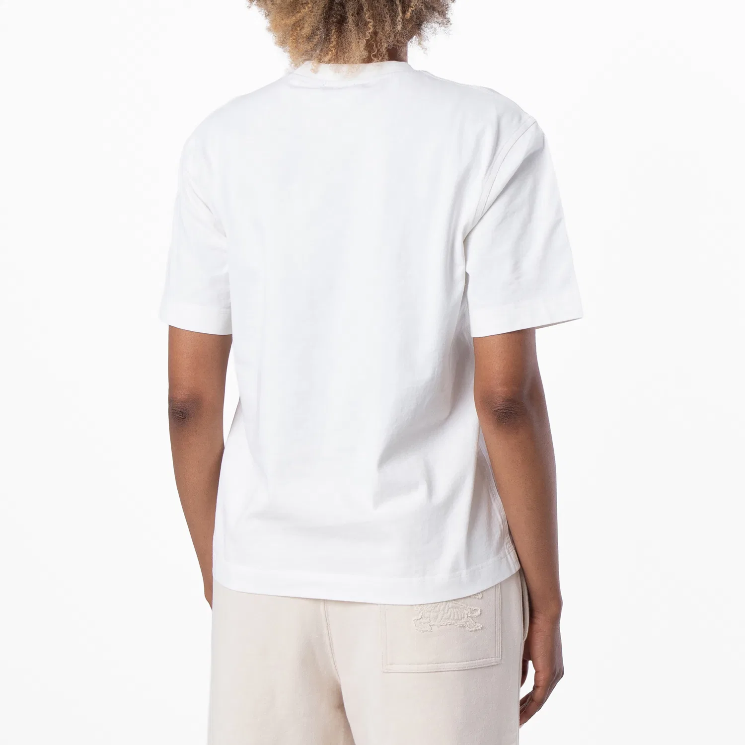 Футболка хлопковая с круглым вырезом Crew-Neck Cotton Jersey T-Shirt Burberry, Salt — фото 4