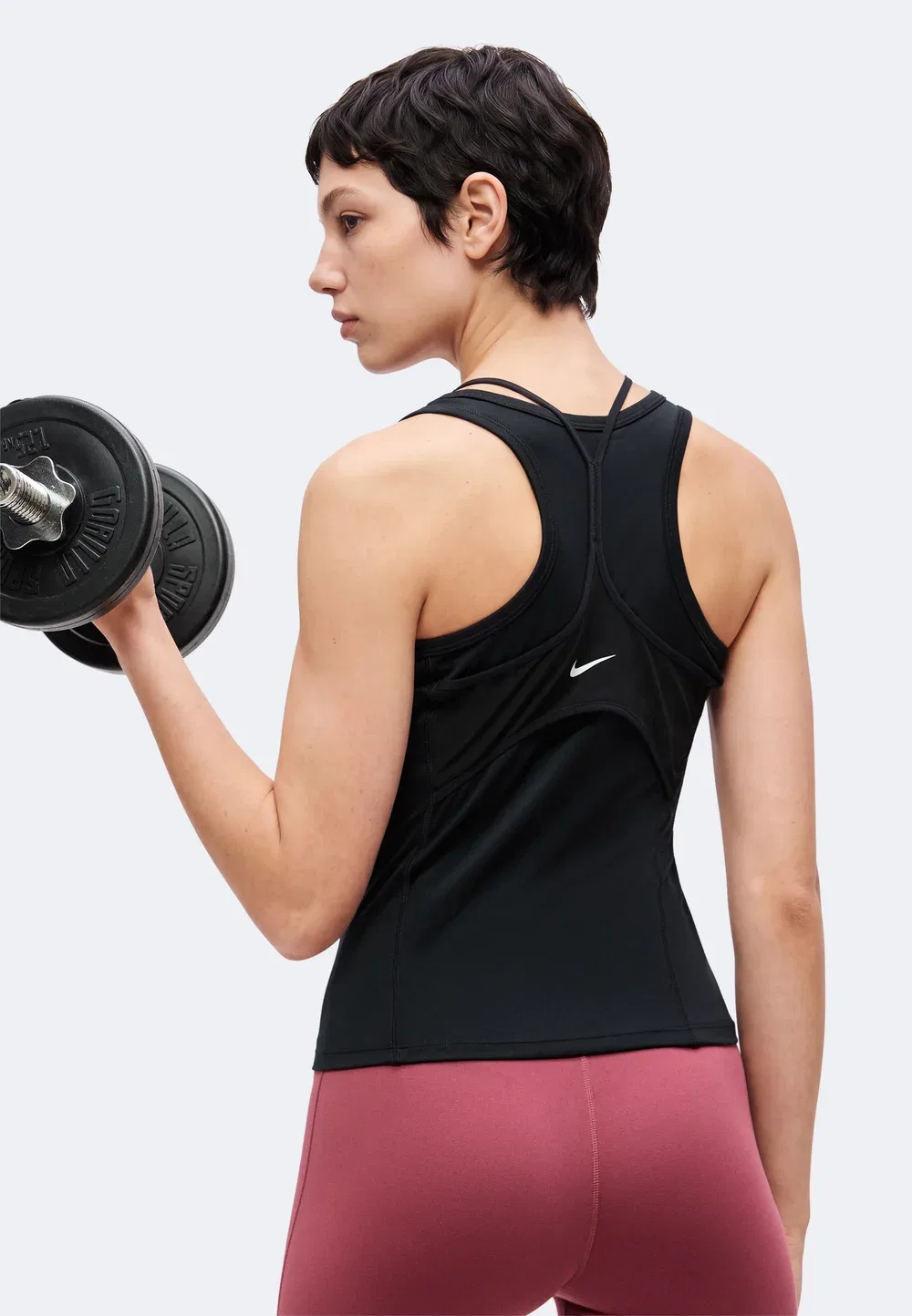 Один бак - сверху Nike Performance, Black/University Red/White — фото 4