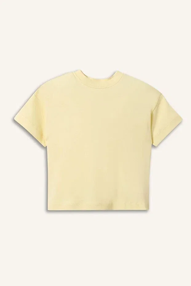 Детская футболка хлопковая Regular fit Defacto, Yellow Yl273