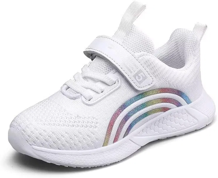 Детские кроссовки для девочек с дышащим верхом Zonkacen, White