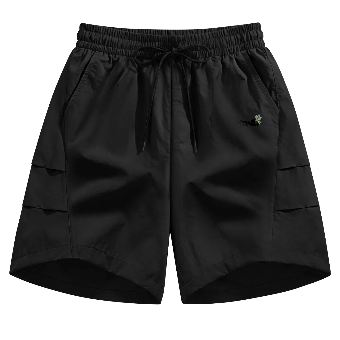 Детские шорты-карго со вставками из сетки, модель Unisex, Tonlion, Khaki — фото 3