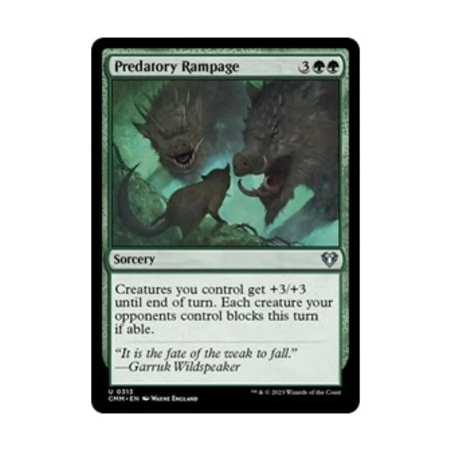 

CCG Хищное буйство (U), MTG - Commander Masters
