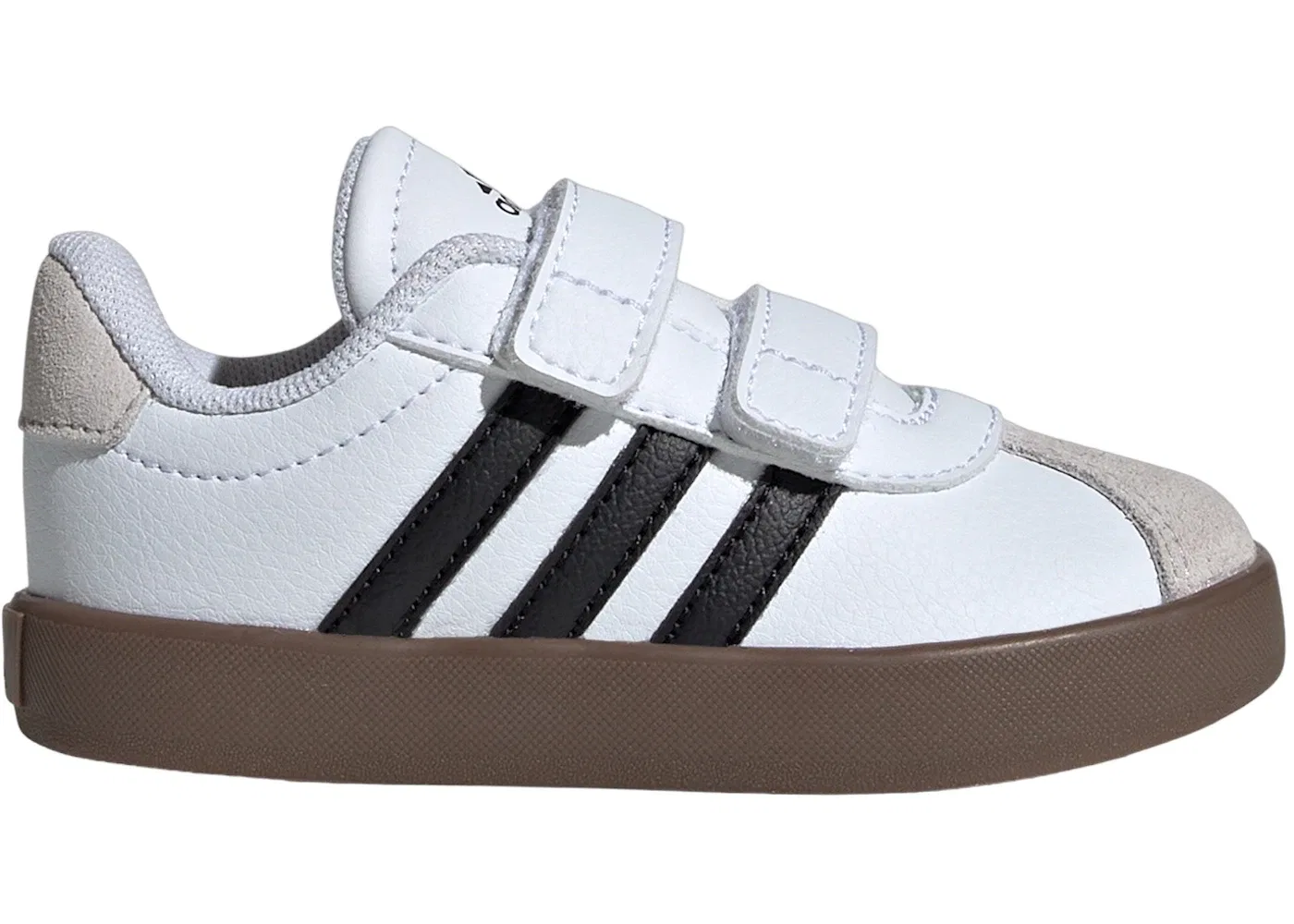 Детские кроссовки с низким профилем Adidas Vl Court 3.0, Cloud White Core Black Grey One