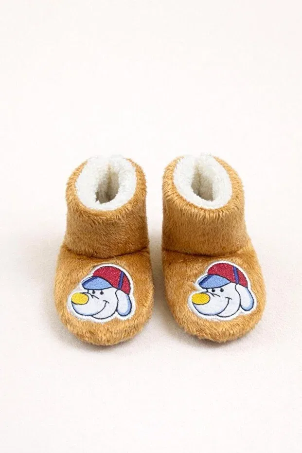Детские тапочки для девочек с рисунком Numix Baby Kids, Brown — фото 2