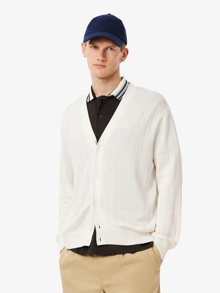 Свитер из хлопка и вискозы LACOSTE