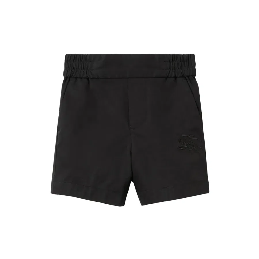 Шорты хлопковые с принтом Romeo Knight Motif Burberry, Black