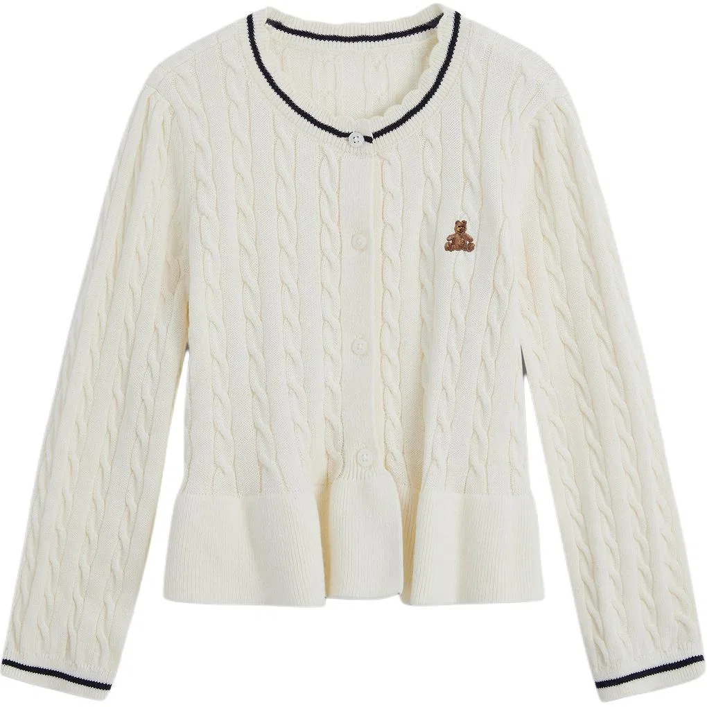 Детский свитер с умеренным кроем Pre School Sweaters Moderate GAP, Ivory White