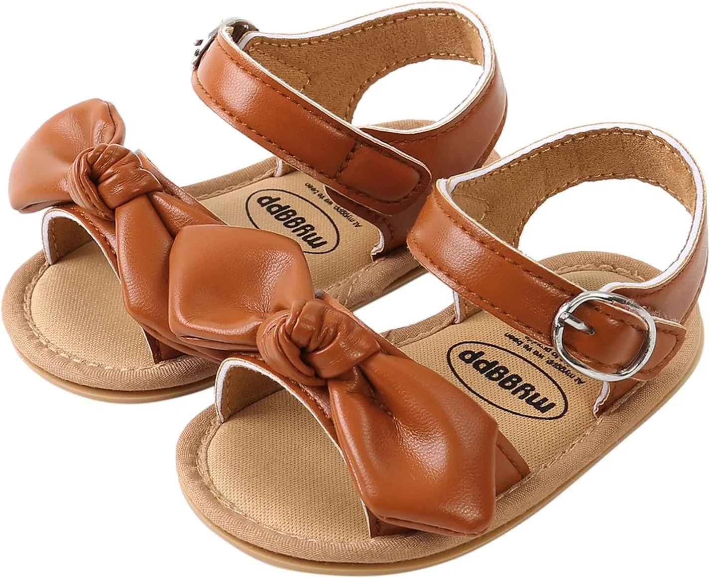 Детские сандалии для девочек с бантом Bowknot Prewalker Walkers, Brown — фото 4