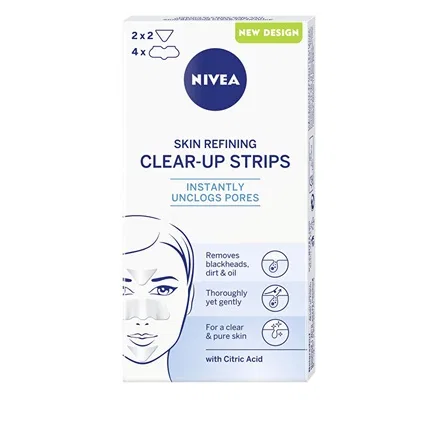 Очищающие полоски для лица с экстрактом мяты Nivea, 6 шт