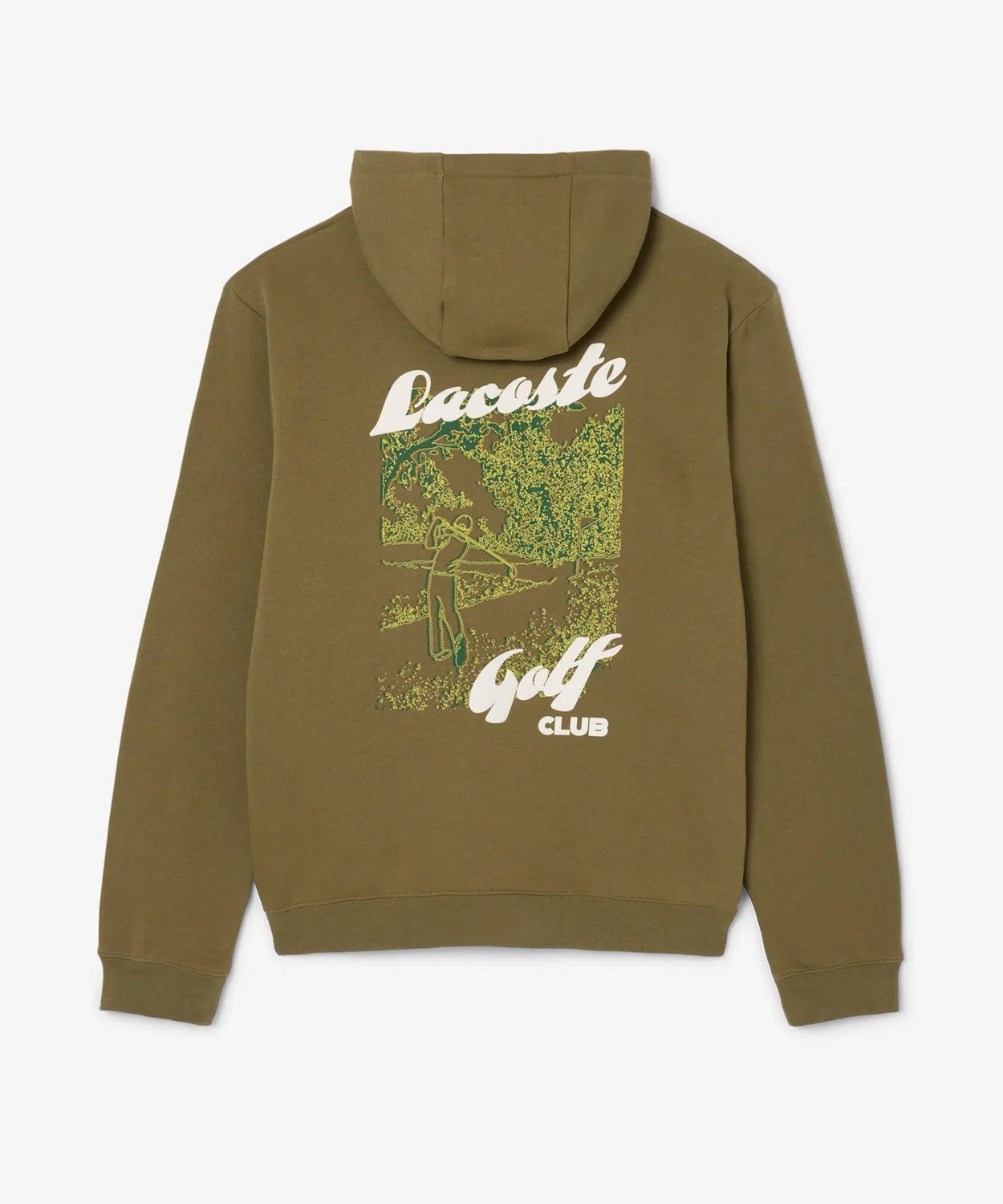 Мужская худи с длинным рукавомPlayer Back Print LACOSTE, Olive