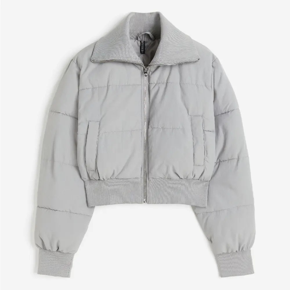 

Куртка H&M Puffer, светло-серый
