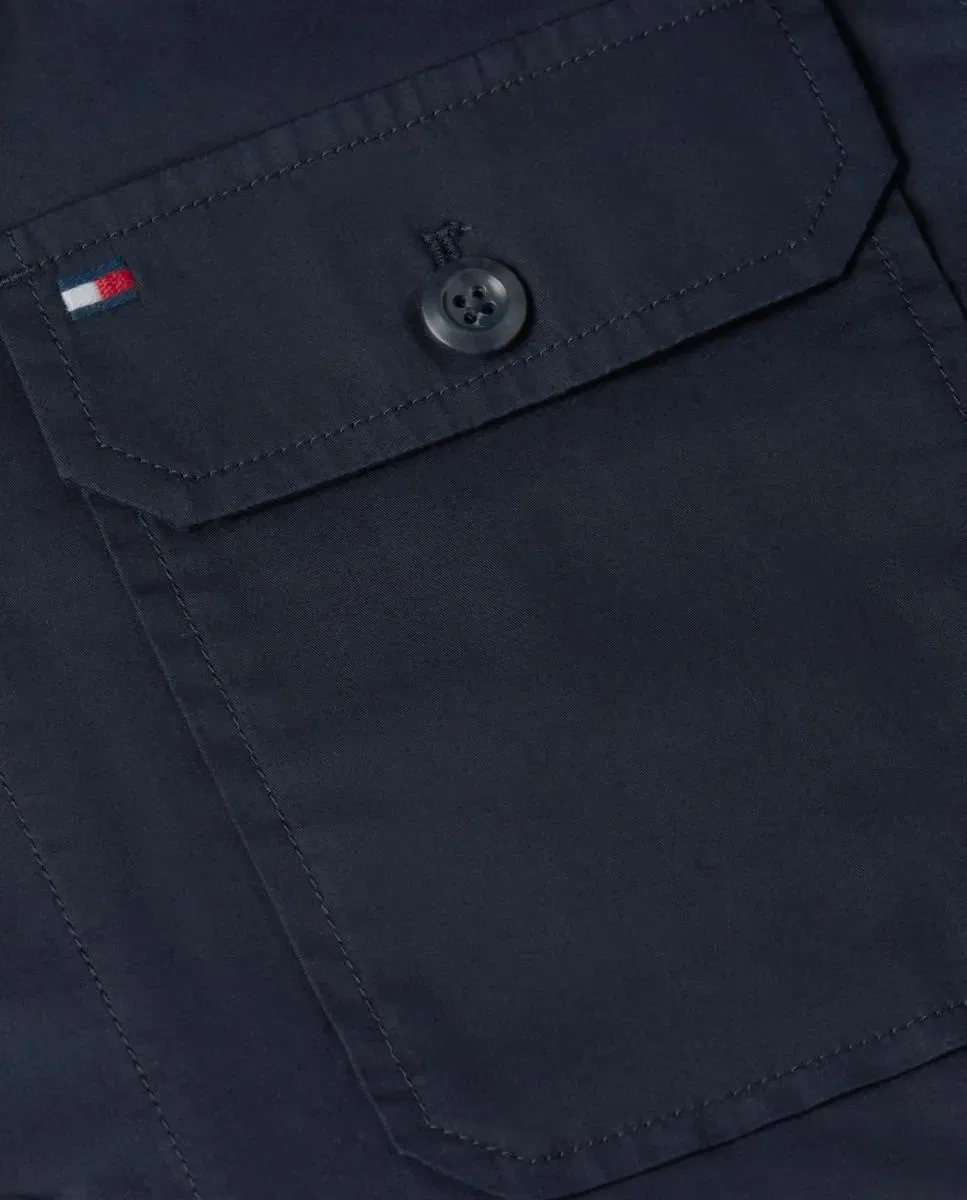 Мужская куртка-рубашка из органического хлопка Tommy Hilfiger, Azul Marino — фото 4