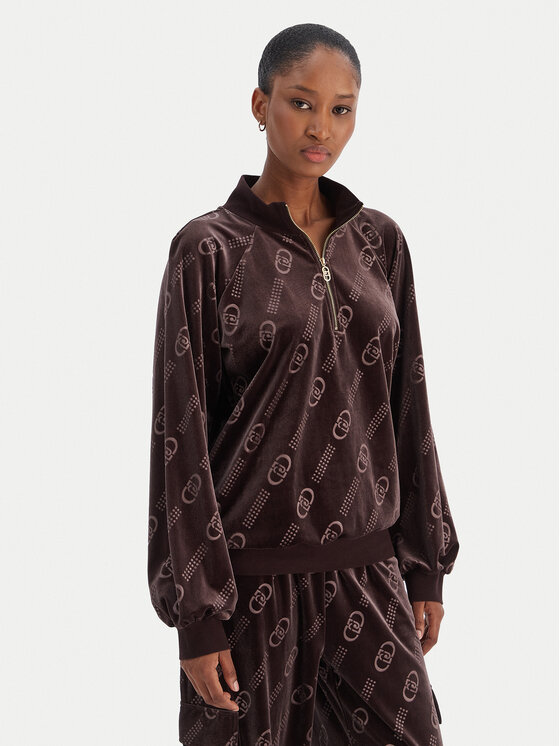 

Свитшот relaxed fit TF5110 J4955 Liu Jo Sport, коричневый