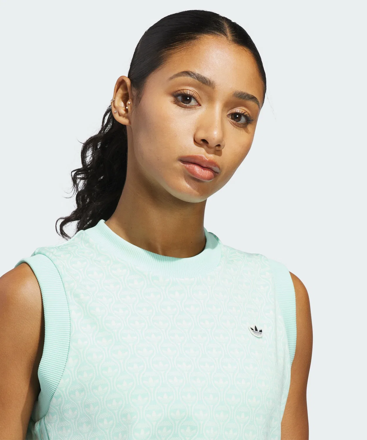 Женский жилет с принтом OriginalSs All Over Vest Adidas, Green — фото 4