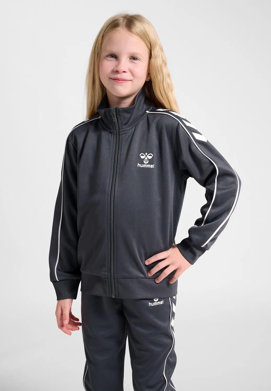 Детский спортивный костюм на регулируемой талии Hmltrack Hummel, Ebenholzbraun