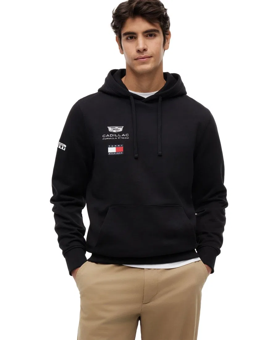 Худи Tommy Hilfiger x Cadillac F1 Men's Replica Graphic Hoodie, Black
