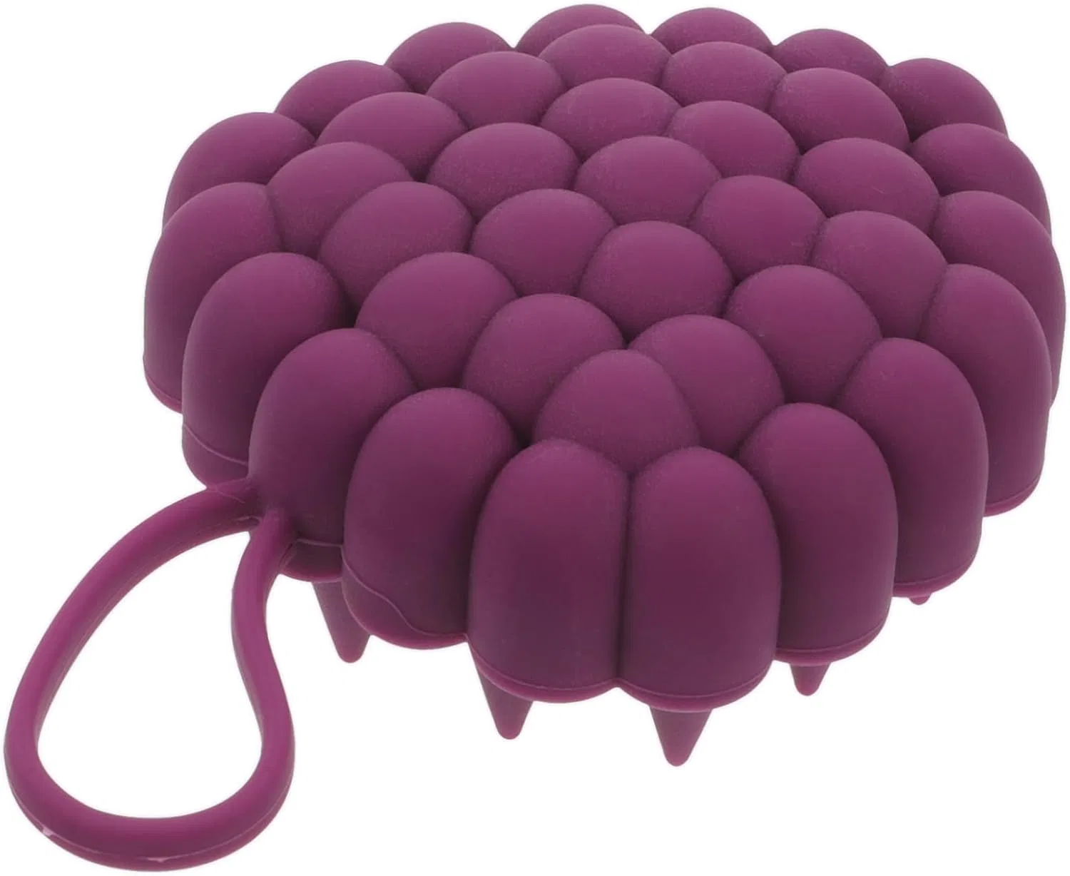 Массажер для кожи головы Minkissy, силиконовый, 4 шт, 12x7.8x3.6 см, Purple — фото 2