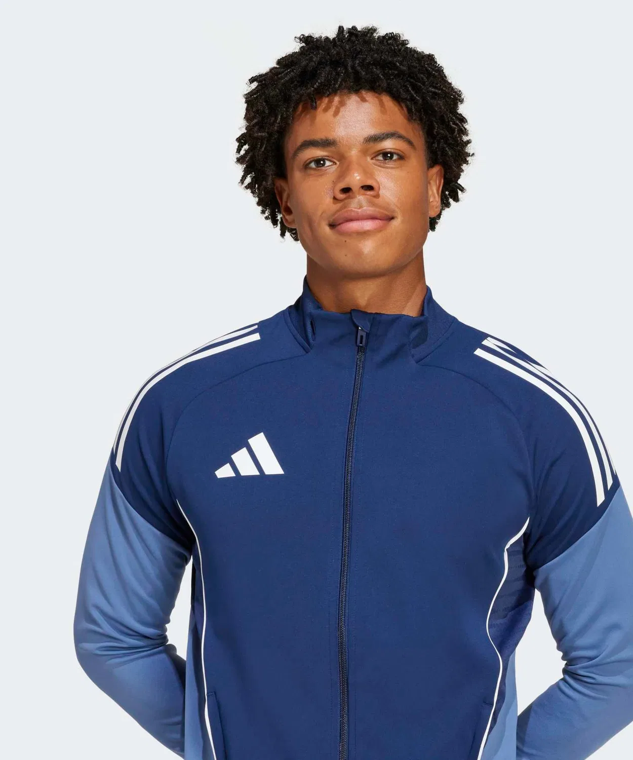 Мужская тренировочная куртка с принтом Tiro 25 Competition Adidas, Blue — фото 4