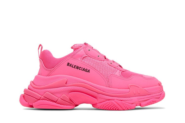 Кроссовки Balenciaga Balenciaga Wmns Triple S Sneaker 'Fluo Pink', розовый — фото 2
