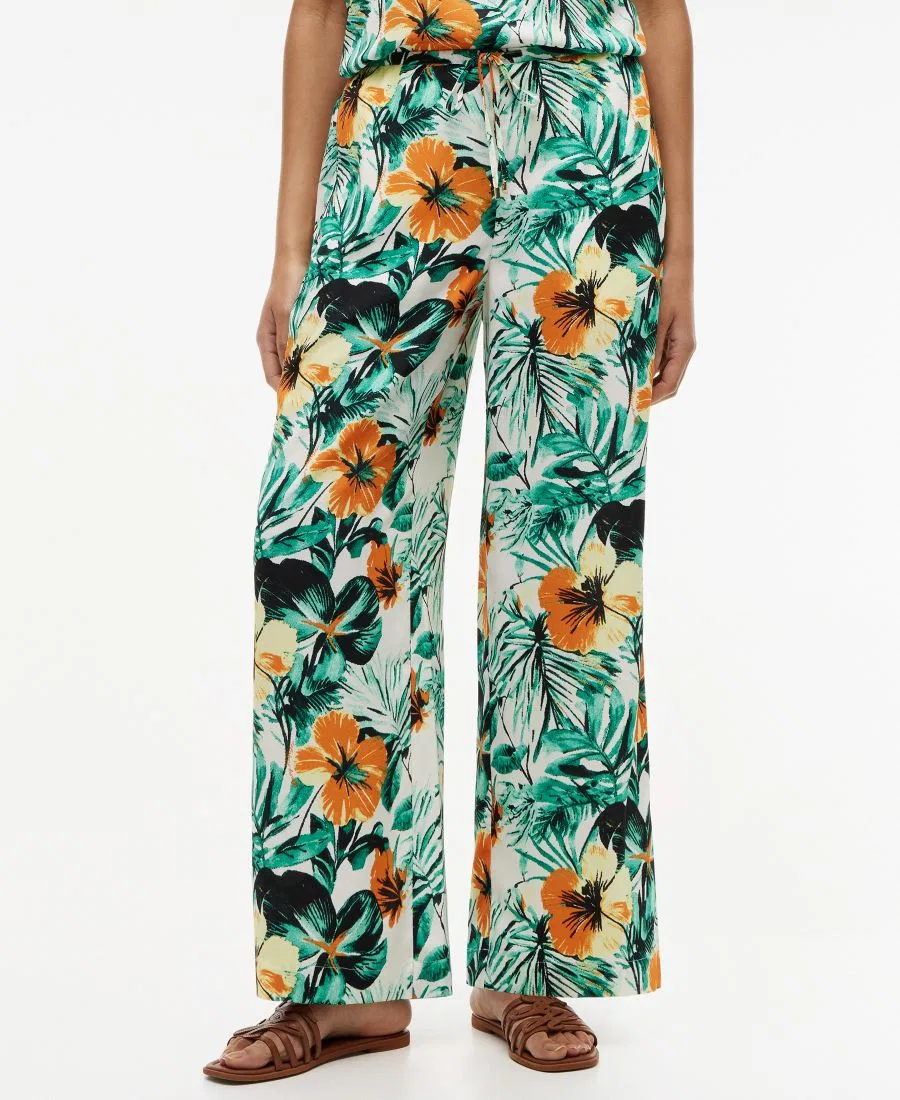 Женские брюки с принтом, на поясе Tommy Hilfiger, Summer Floral — фото 2