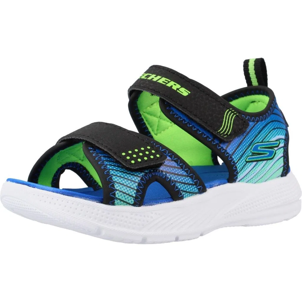 Детские сандалии текстильные Skechers Microspec-splash, Blau
