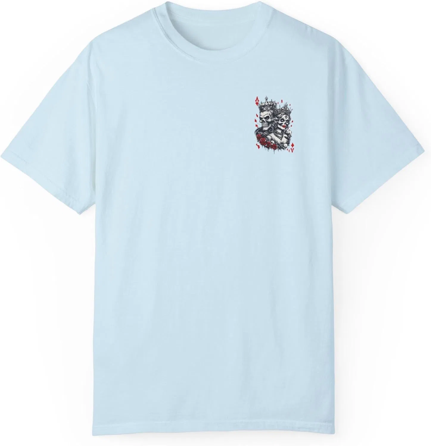 Унисекс футболка с готическим принтом Comfort Colors 1717, Chambray