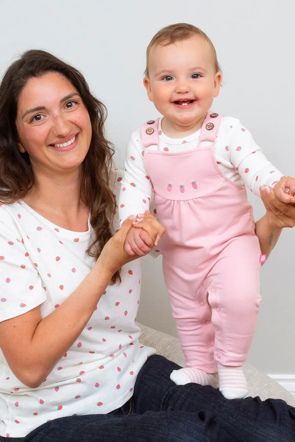 Детское боди в горошек Baby berry dot Kite, Cream — фото 3