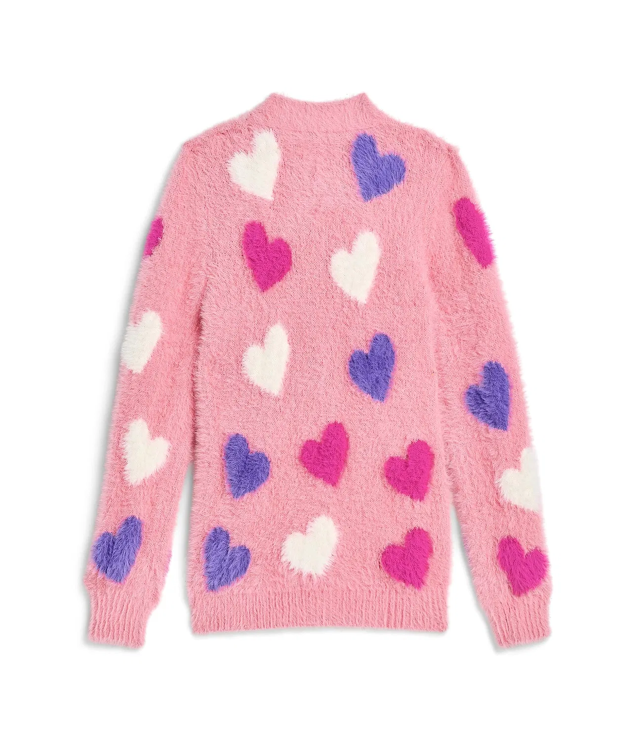 Пушистый кардиган Jumbo Hearts (для малышей/детей постарше) Hatley Kids, Pink — фото 2