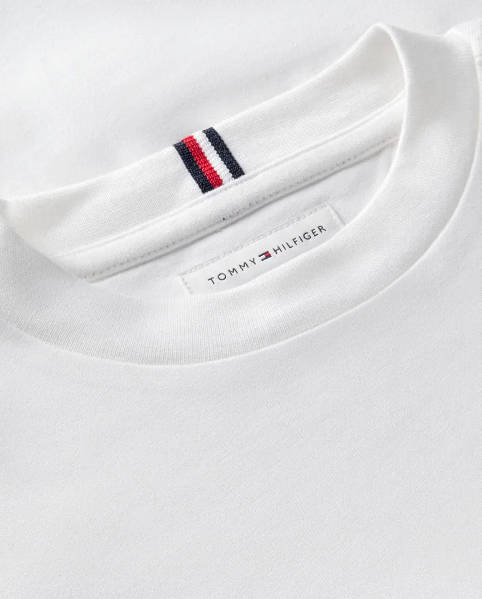 Детская футболка с длинным рукавом, Logo, Tommy Hilfiger, белый — фото 3