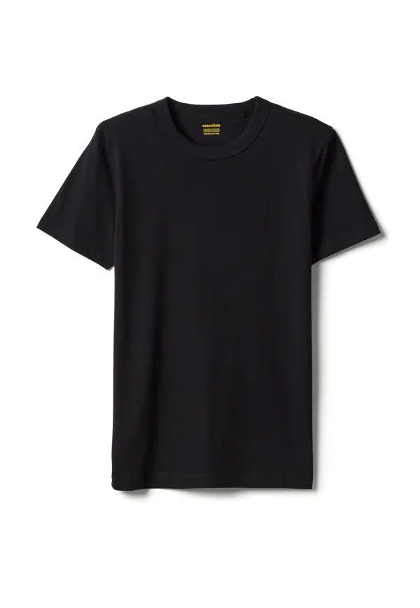 Футболка хлопковая basic t-shirt Ovs, White, Green, белый/черный/зеленый — фото 2